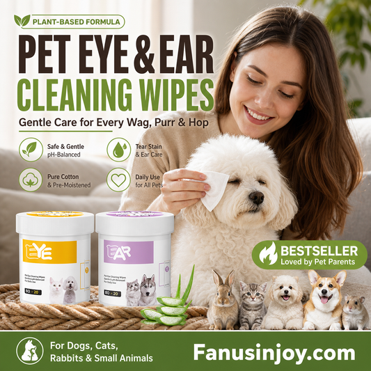🥳 PROMOÇÃO QUENTE DE 2026 🥳🌿 50% DE DESCONTO! Toalhitas naturais à base de plantas para animais de estimação – Aloé vera e glicerina, com pH equilibrado. Removem suavemente as manchas de lágrimas e a cera dos ouvidos. Seguras para uso diário! 🧻✨