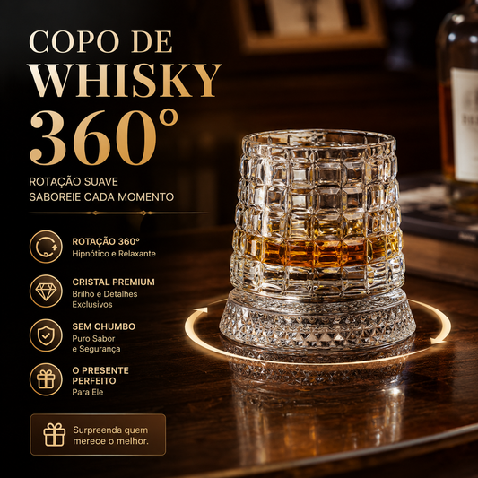 🔥Desconto de 50% no último dia!🔥Copo de uísque giratório a 360°