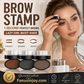 ✨Buy 1 Get 1 Free -ONLY ￡10.99!!🖌️50K+ Sold!!!🖤Eyebrow Stamp Powder Kit with Applicator Brush, One Press Perfect Brow Stamp, Waterproof Long Lasting 24H Wear Eyebrow Makeup for Lazy Daily Salon-Like Brows