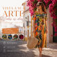 ❤️‍🔥Vestido fluido em cores tropicais vibrantes
