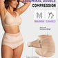 🌸Último dia – Compre 1 e ganhe 3 embalagens✨Cuecas de controlo de barriga com cintura alta para tamanhos grandes