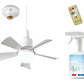 🔥Promoção 50% de desconto - 🎁Ventilador de teto portátil 2 em 1 com luz e controle remoto