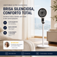 ⚡ Estoque Limitado 🌬️ Ventilador de Coluna Silencioso 3 Velocidades – Circulador de Ar Ajustável para Casa ❄️ Rotação 360° ✔️ Três velocidades, silencioso durante o sono 🤫