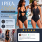 🏖️Biquíni de Cintura Alta com Controlo de Barriga e Top Halter