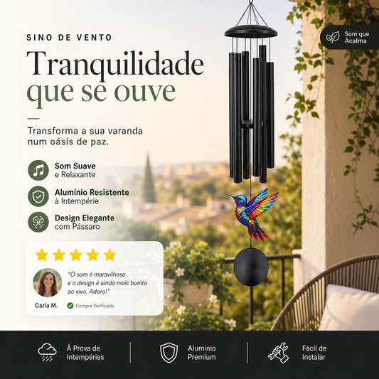🎵 OFERTA POR TEMPO LIMITADO: 50% DE DESCONTO! 💥 Sinos de Vento Comemorativos Vintage em Metal – Melodia Suave, Alumínio Resistente à Ferrugem, Design Retrô ✨