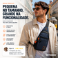 🎒 DESCONTO DE 50% POR TEMPO LIMITADO! ✨ Mochila a tiracolo impermeável com vários bolsos – arrumação organizada, alça ajustável, entrada para auscultadores 🌧️