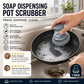 🥳HOT SALE🥳💞10K+ SOLD! Scrubber Brush! Built-in soap, non-scratch & ergonomic. Clean pots easily – grab yours! ✅