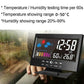 🔥Digital LED temperature and humidity monitor. LED table alarm clock with weather forecast
