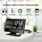 🔥Digital LED temperature and humidity monitor. LED table alarm clock with weather forecast
