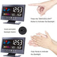 🔥Digital LED temperature and humidity monitor. LED table alarm clock with weather forecast