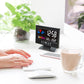 🔥Digital LED temperature and humidity monitor. LED table alarm clock with weather forecast