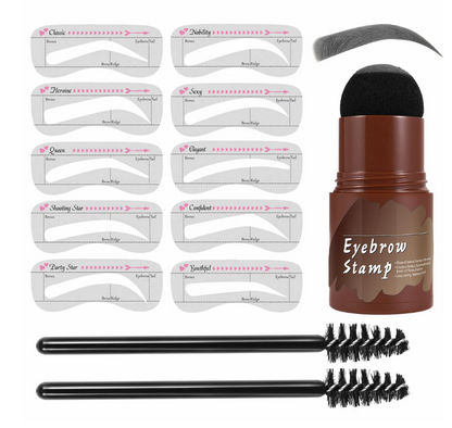 ⏳Oferta por Tempo Limitado⏰ Kit de Moldes e Carimbo para Sobrancelhas Perfeitas