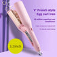 💖Ondulador de cabelo French Egg Roll, ondulador em forma de V de 1,3 polegadas, ferro de ondular com proteção contra queimaduras para ondas saltitantes de salão