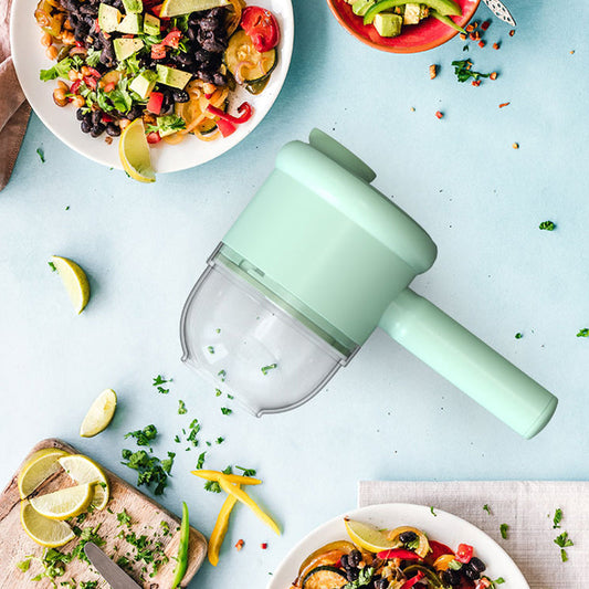 ⏳🔥 TEMPO LIMITADO 49% OFF!   🥗  Trilhador e fatiador de alimentos elétricos recarregáveis 🔪⚡
