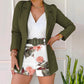🔥Conjunto de verão casual de 2 peças para mulher (🔥cinto incluído)