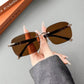 High-definition, frameless, protective sunglasses