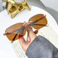 High-definition, frameless, protective sunglasses