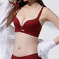 Women's Solid Color Seamless & Wire-Free Push-up Bra with Shaping Support