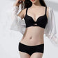 Women's Solid Color Seamless & Wire-Free Push-up Bra with Shaping Support