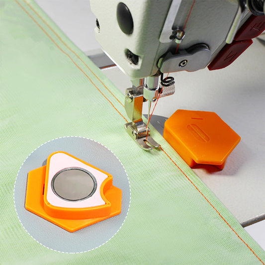 Magnetic seam guide for sewing machin