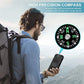 20000mAh Portable Power Bank with Solar Charger and LED Flashlight