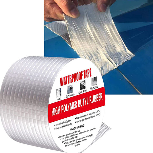🛡️ 50% OFF AGORA! 💧 Fita Impermeável de Alumínio – Adesivo Butílico, Vedação Instantânea e Resistente ao Clima – Para Reparos em Telhados, Canos e Automotivos 🔧