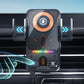 2 in 1 Smart Car Phone Holder with Auto Rotation and Wireless Charger