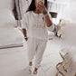 Women's long-sleeved top and pants set