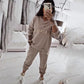 Women's long-sleeved top and pants set