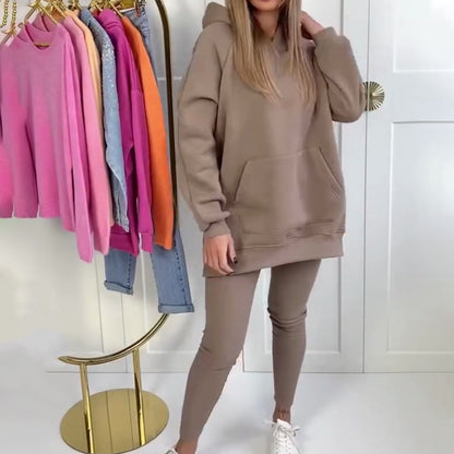 Elegant sweatshirt and pants set for wome