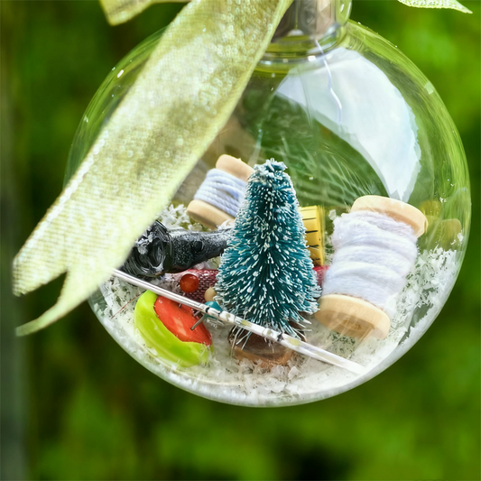 Sew-on Snow Globe Ornament for the Holiday