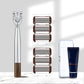 Manual razor with multi-stain blades
