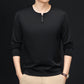 Men's Casual Fashion Solid-Color Long-Sleeve Top