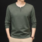 Men's Casual Fashion Solid-Color Long-Sleeve Top