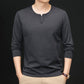 Men's Casual Fashion Solid-Color Long-Sleeve Top