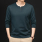 Men's Casual Fashion Solid-Color Long-Sleeve Top