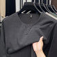 Men's Casual Fashion Solid-Color Long-Sleeve Top