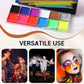 UCANBE Athena Face and Body Oil Paint Palette, Professional and Safe Skin-Friendly Non-Toxic Tattoo Halloween Special Effects Cosplay Makeup Kit for Kids and Adults