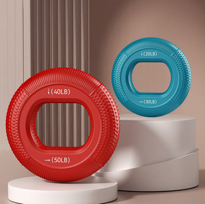 💪50% DE DESCONTO AGORA! Fortalecedor de Mãos em Anel de Silicone – Resistência Dupla, Treinador de Antebraço Portátil para Reabilitação, Treino e Alívio do Estresse