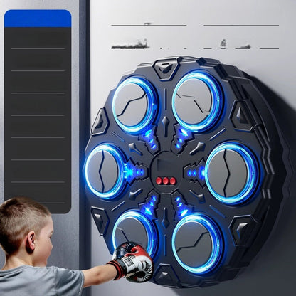 🥊 50% de desconto hoje ✨ Máquina interativa de boxe musical inteligente — Bluetooth e 3 modos de velocidade 🎵