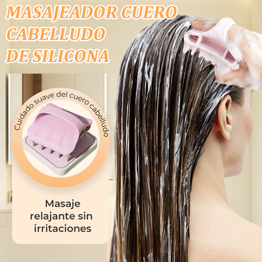 🫧 Massajador De Couro Cabeludo Silicone ✨