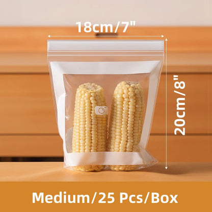 💎🔐 Oferta Exclusiva Para Membros｜Sacos Transparentes Reforçados Com Dupla Vedação, Apto Para Alimentos