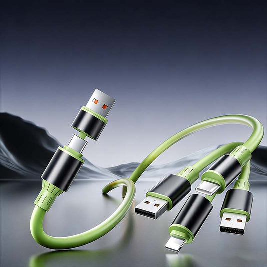 ⚡Cabo Universal 4‑Em‑1, Carregamento Rápido 240W