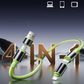 ⚡Cabo Universal 4‑Em‑1, Carregamento Rápido 240W