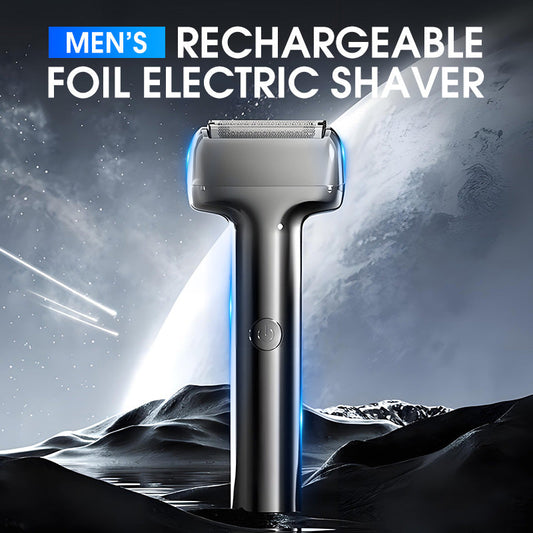 🪒50% DE DESCONTO AGORA! Máquina de barbear elétrica recarregável para homem – Barbeado rente e eficiente, máquina de barbear portátil sem fios para uso a seco ou molhado, ideal para os cuidados diários