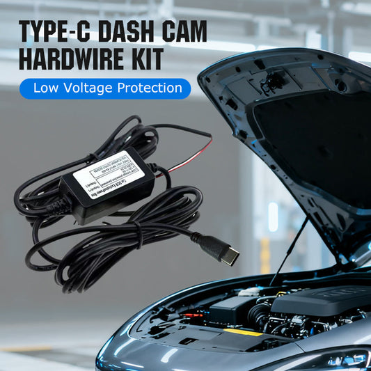 Hardwire Kit Type‑C Para Dash Cam | Proteção De Baixa Tensão 🔋🚙