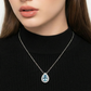 Colar Gota Azul Elegante para Mulher