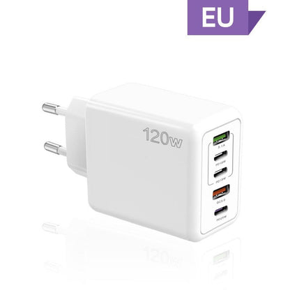 Carregador rápido de 120 W com 5 portas