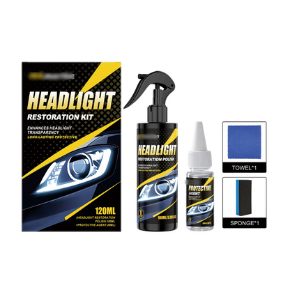 🔥Promoção por Tempo Limitado 50% DE DESCONTO!🔥Kit Profissional de Polimento e Selante para Faróis