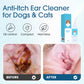 🐶🐱 Produto para limpeza das orelhas, alivia a comichão em cães e gatos